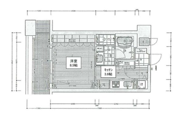 リーガル京都五条堀川の物件間取画像